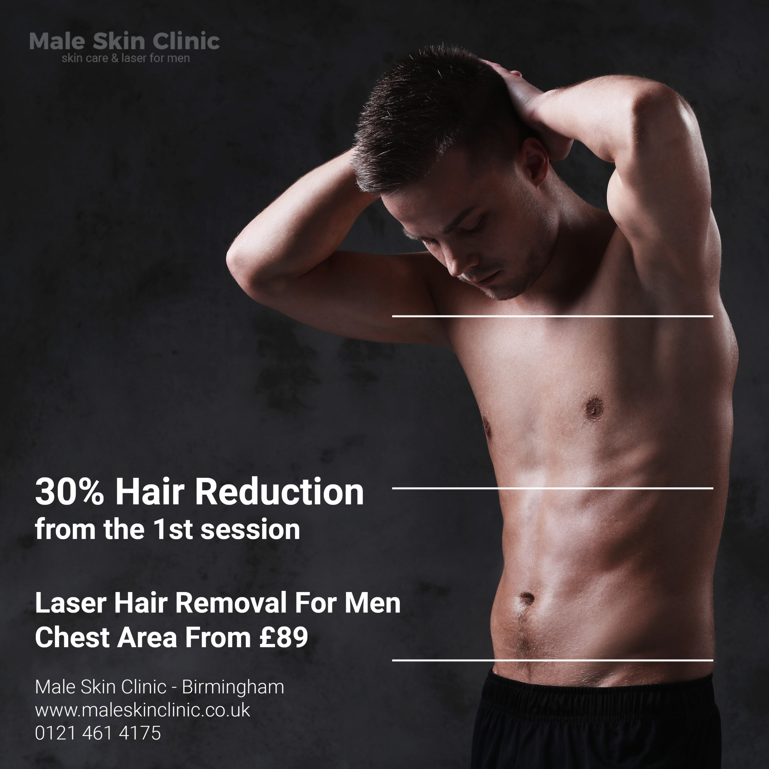 30% hair reduction for men