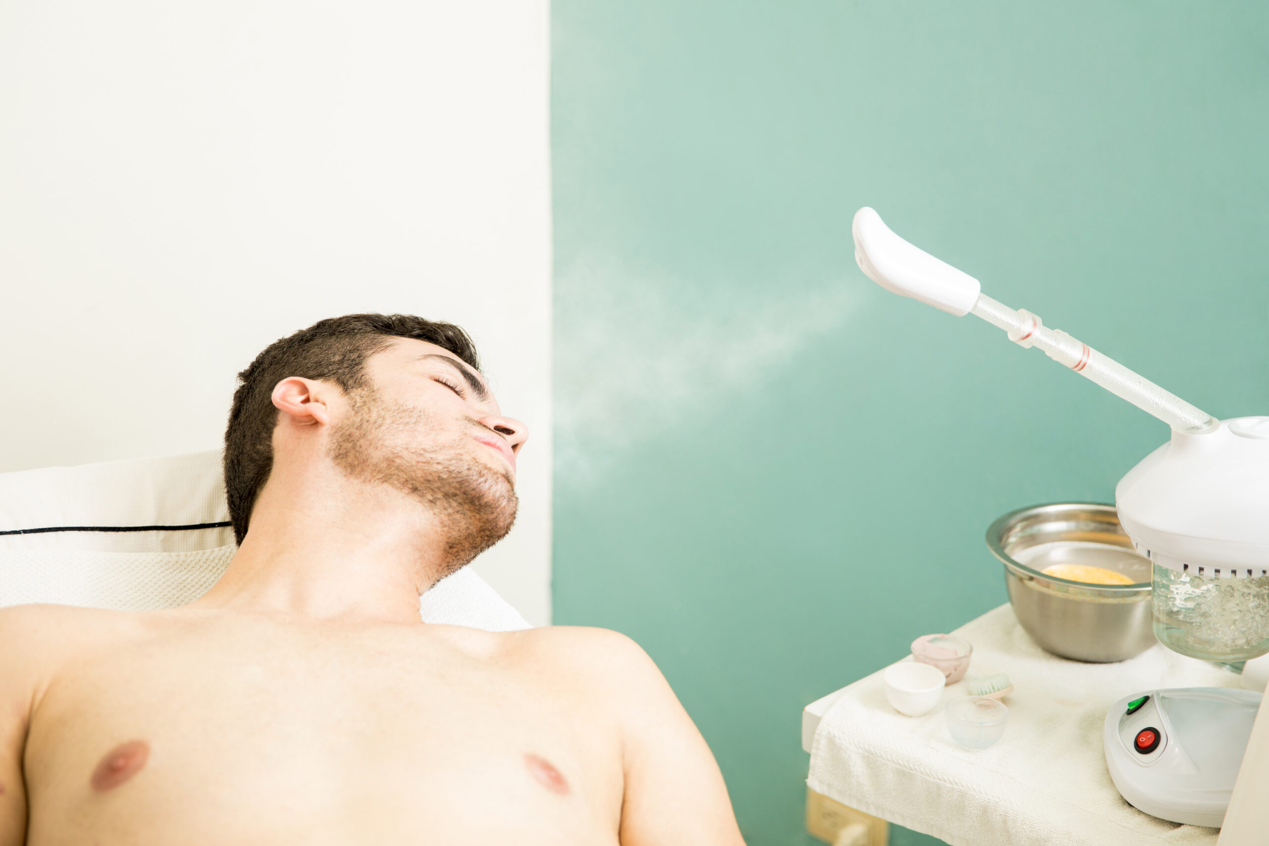 steam facial for men steam facial for men
